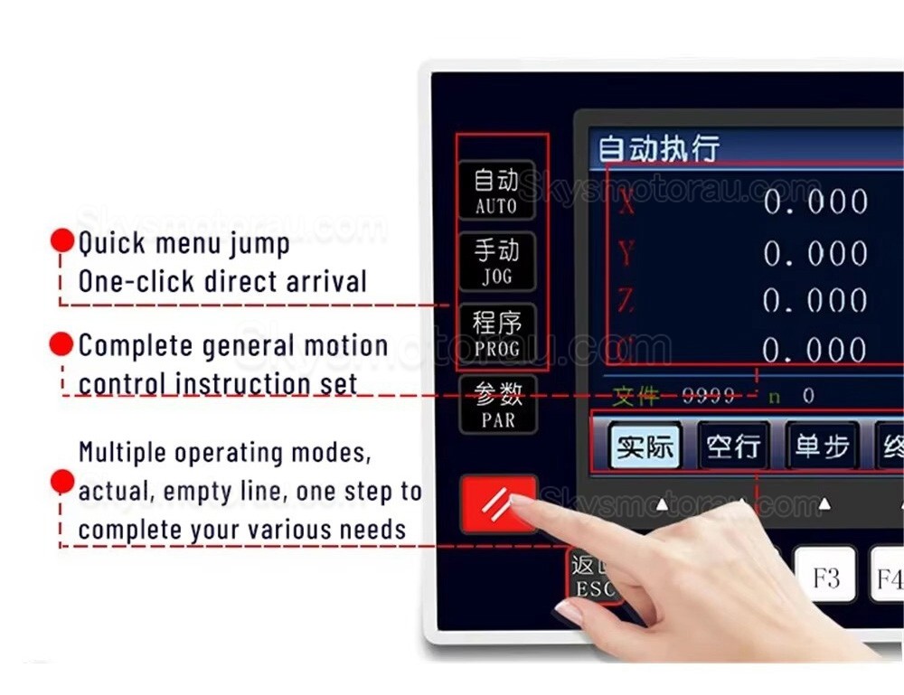 2/3/4 Axis CNC Motion Controller TC5521V/TC5531V/TC5541V Programmable Servo/Stepper Motor Controller